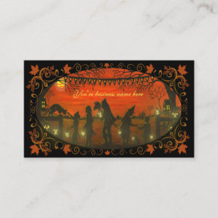 Carte de visite "Halloween heureux " de Halloween