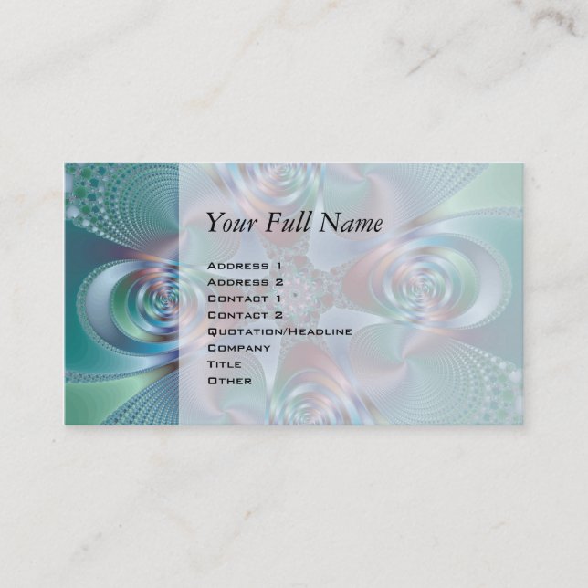 Carte De Visite Halo - Fractal (Devant)