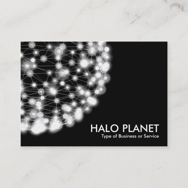Carte De Visite Halo Planet - Noir (Devant)
