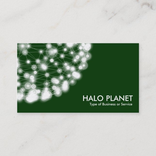 Carte De Visite Halo Planet - Vert foncé (Devant)