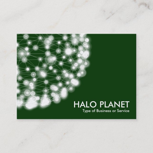 Carte De Visite Halo Planet - Vert foncé (Devant)