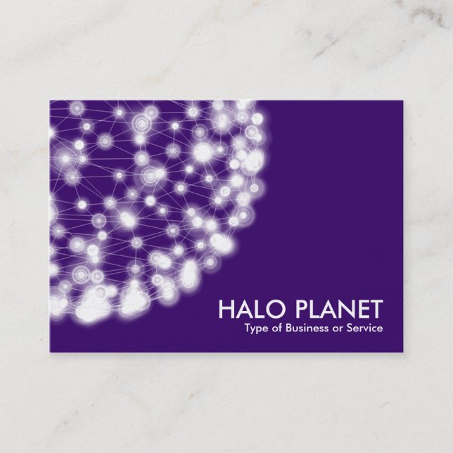 Carte De Visite Halo Planet - Violet profond (Devant)