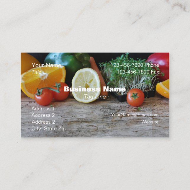 Carte de visite HAMbyWG Nutrition d'entreprise (Devant)