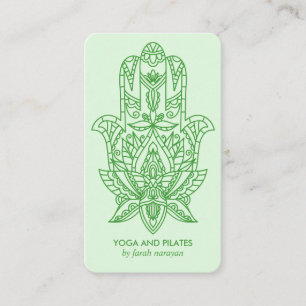 Carte De Visite Hamsa   Green Wellness massage spa yoga holistique