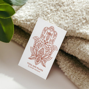Carte De Visite Hamsa   Rust Wellness massage spa yoga holistique