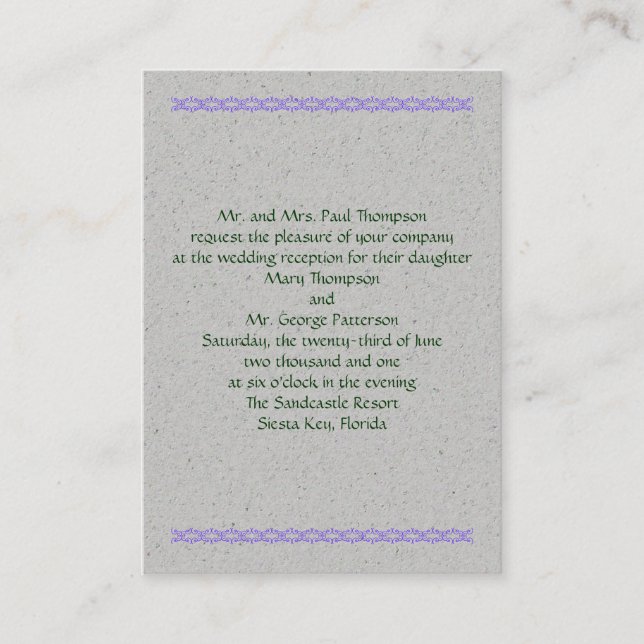 Carte De Visite Handfasting heureux (Devant)