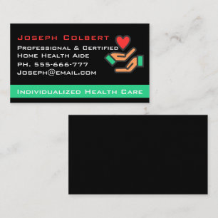 Carte De Visite Handicap Homecare Soins infirmiers Coeur de la mai