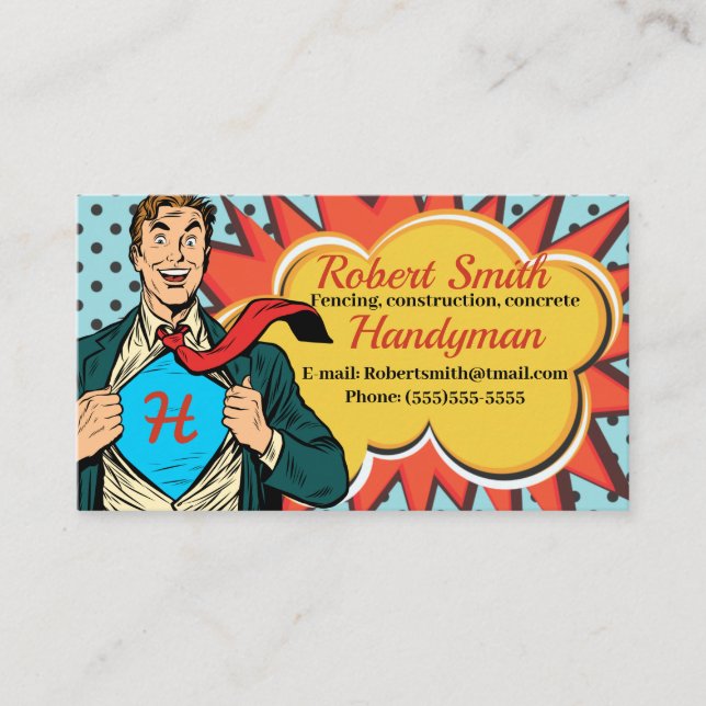 Carte De Visite Handyman (Devant)