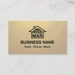 Carte De Visite Handyman avec logo