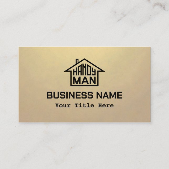 Carte De Visite Handyman avec logo (Devant)