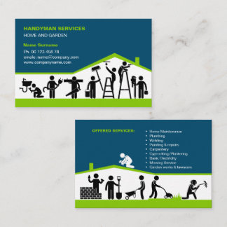 Carte De Visite Handyman Business Card Template for Home Maintenan