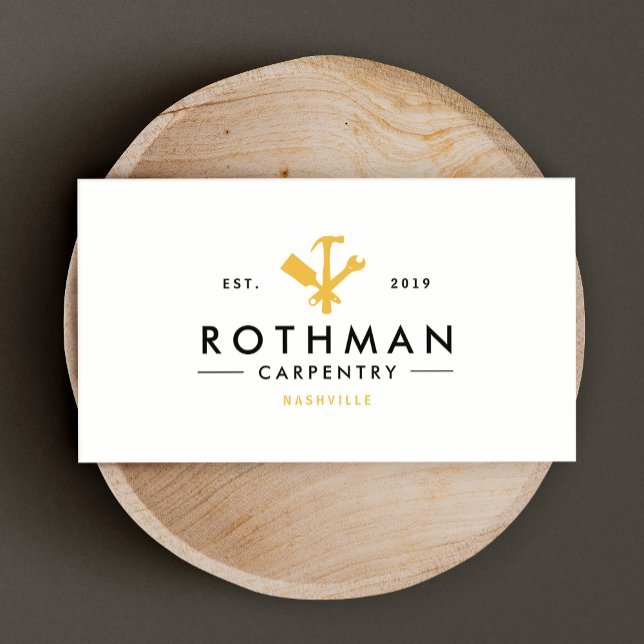 Carte De Visite Handyman moderne / Outils de charpentier Accueil A (Créateur téléchargé)