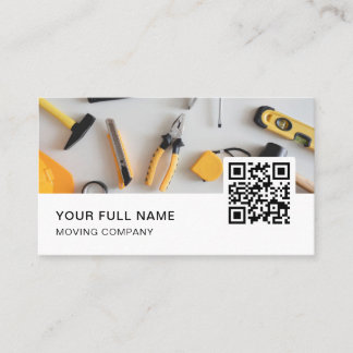 Carte De Visite Handyman QR Code Logo Médias sociaux