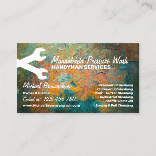 Carte De Visite Handyman Réparation Maintenance Big Hammer
