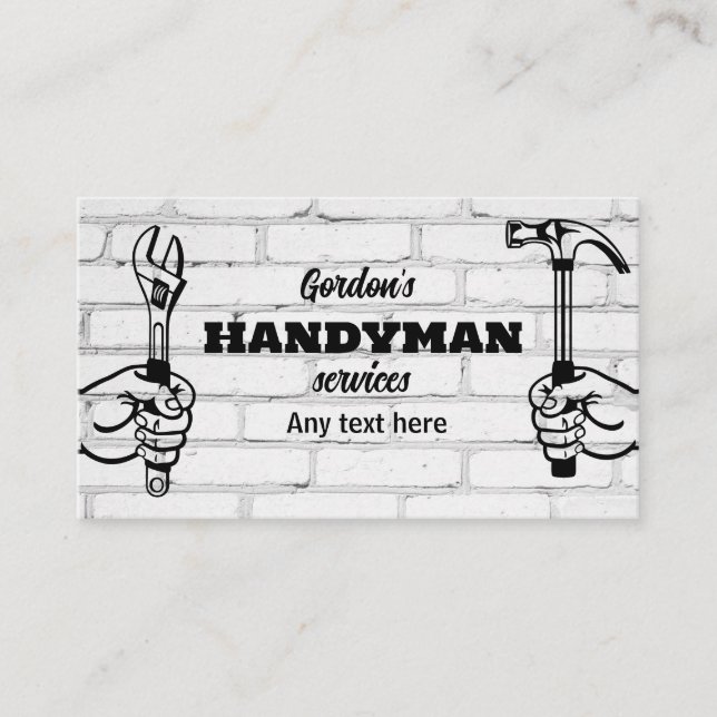 Carte de visite Handyman Services (Devant)