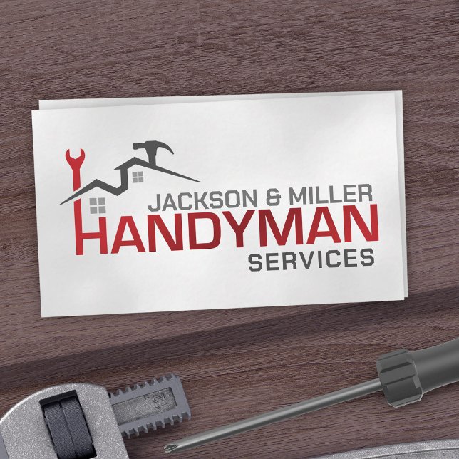 Carte De Visite Handyman Services Cool simple (Créateur téléchargé)