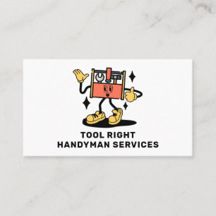 Carte De Visite Handyman Services Home Réparation Toolkit Retro Ma