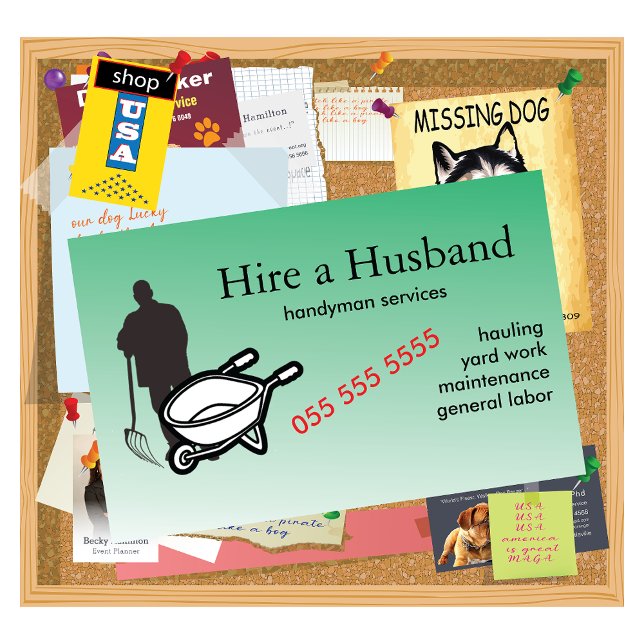 Carte De Visite Handyman Services 🌿 Landscaping Jardwork Réparati (Créateur téléchargé)