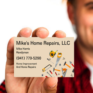 Carte De Visite Handyman Services Outils Conception