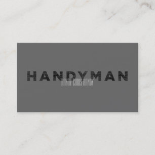 Carte De Visite Handyman [Style Letterpress]