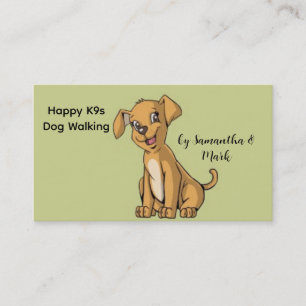 Carte De Visite Happy Chien Walking Service