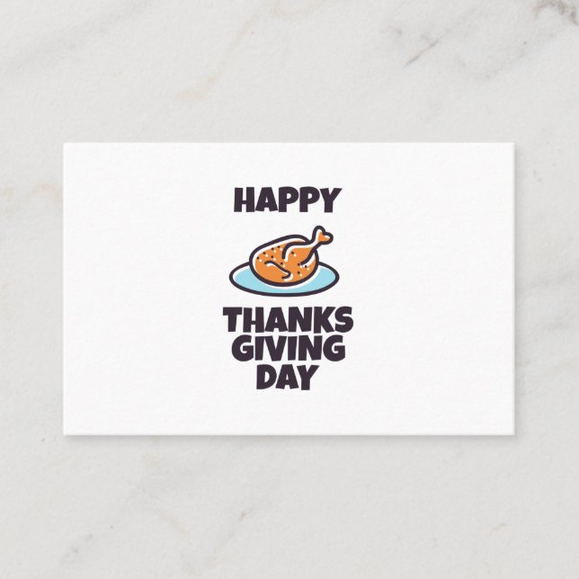 Carte De Visite happy thanksgiving (Devant)