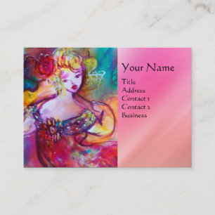 Carte De Visite HARMONIE TRIO CONCERT DE PRINTEMPS MONOGRAM, Rose