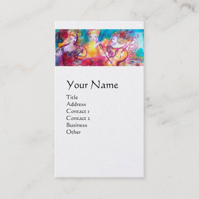 Carte De Visite HARMONY TRIO SPRINTEMPS MONOGRAM, Black Pearl (Devant)