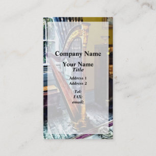 Carte De Visite Harpe élégante