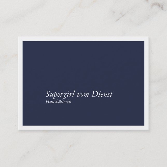 Carte De Visite Haushälterin Visitenkarten (Devant)