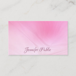 Carte De Visite Haut tendance Modèle rose rose tendance