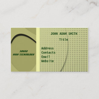 Carte de visite haute technologie