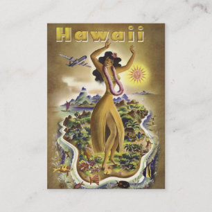 Carte De Visite Hawaï vintage 2