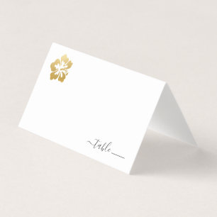 Carte De Visite Hawaii Weddin Place Card avec Poème de Don de Plag