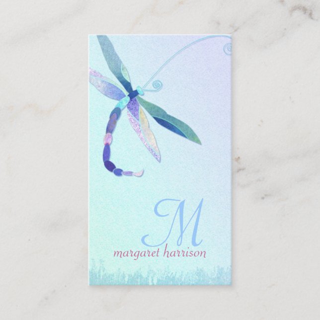 Carte De Visite Hazy Morning Dragonfly Professional (Devant)