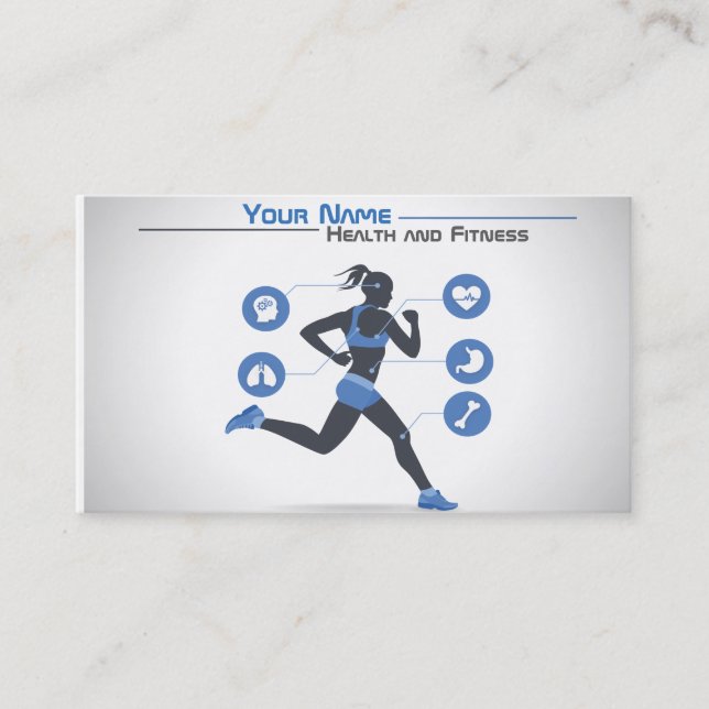 Carte De Visite Health and fitness (Devant)