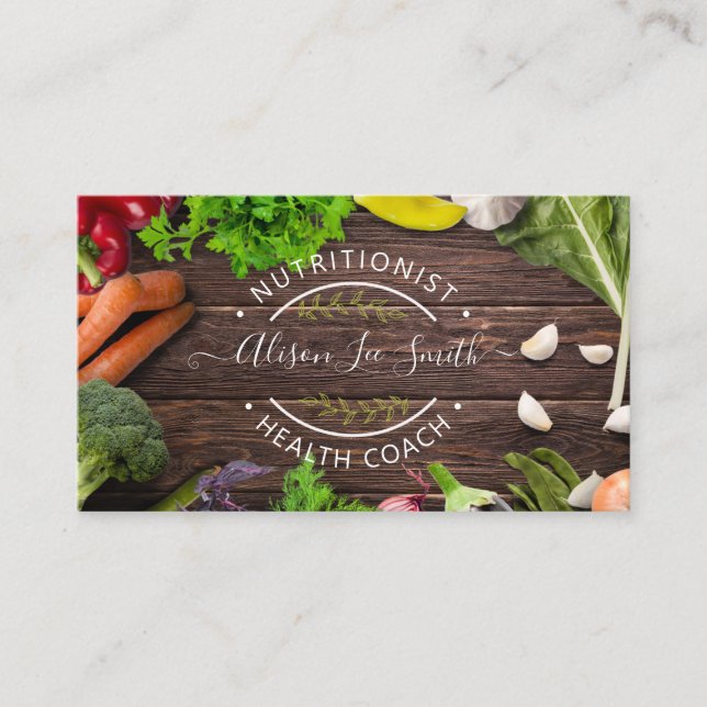 Carte De Visite Health Coach Nutritionist (Devant)