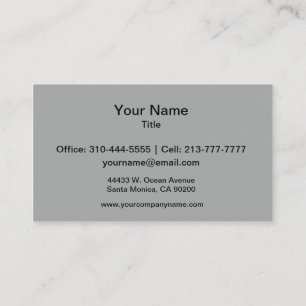 Carte De Visite Heather Grey Solid Color Personnaliser It