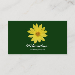 Carte De Visite Helianthus - Vert foncé