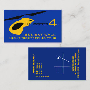 Carte De Visite Hélicoptère Visite touristique