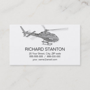 Carte De Visite Hélicoptères Pilot
