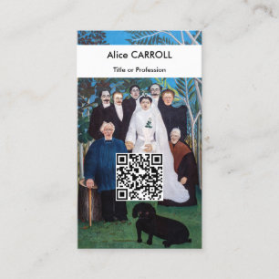 Carte De Visite Henri Rousseau - Le Mariage - Code QR