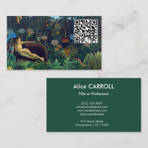 Carte De Visite Henri Rousseau - Le Rêve / The Dream - Code QR