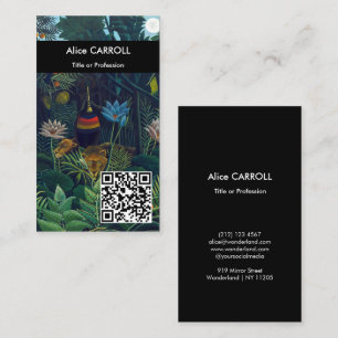 Carte De Visite Henri Rousseau - Le Rêve / The Dream - Code QR