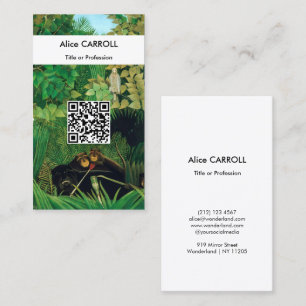 Carte De Visite Henri Rousseau - Les Joyeux Farceurs - Code QR