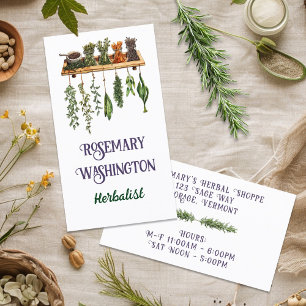 Carte De Visite Herboriste Herb Shop Double-face