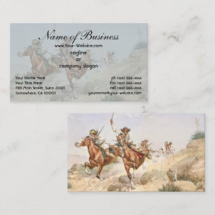 Carte De Visite Herman W Hansen Indiens Apaches à cheval