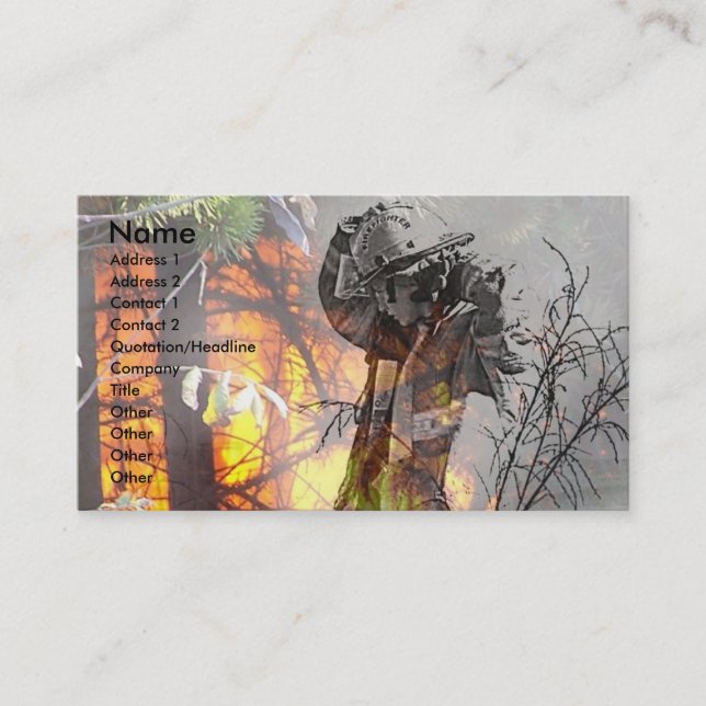 Carte De Visite Héros quotidiens (Devant)