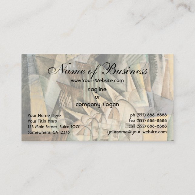 Carte De Visite Heure de pointe, New York par Max Weber, Cubisme V (Devant)