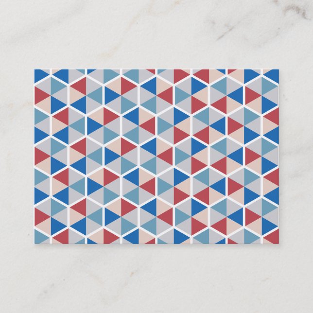 Carte De Visite Hexagon Motif 05 (Devant)